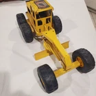 Tonka 1960s/70s Metal Steel Road Grader Yellow Vintage Construction Vehicle Toy
