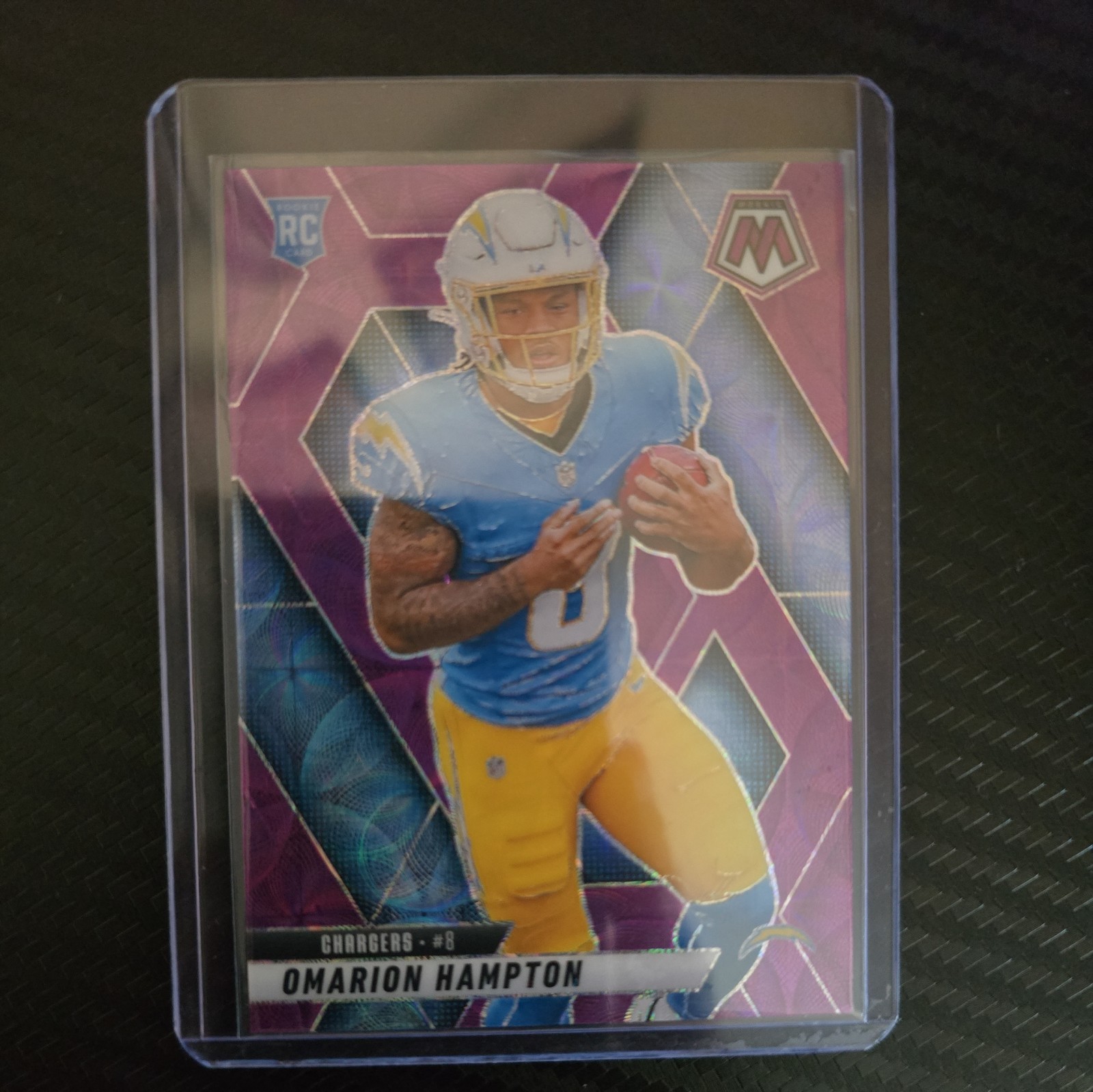 2025 Panini Mosaic Omarion Hampton RC #335 Mosaic Purple Scope!!