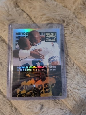 1996 Pinnacle Zenith - Noteworthy '95 Emmitt Smith, Michael Irvin #5