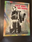 Hijack Folk What You Heard Unique 1 Of 1 Hand finished Screenprint Mr Brainwash — photo 2