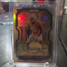 Panini Prizm 2020 Darrell Taylor Seahawks RC Silver Prizm Auto #389