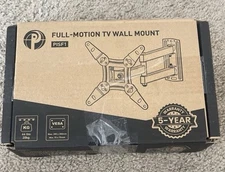 Pisf1 Full Motion TV Wall Mount Holds Up To 44 Pounds