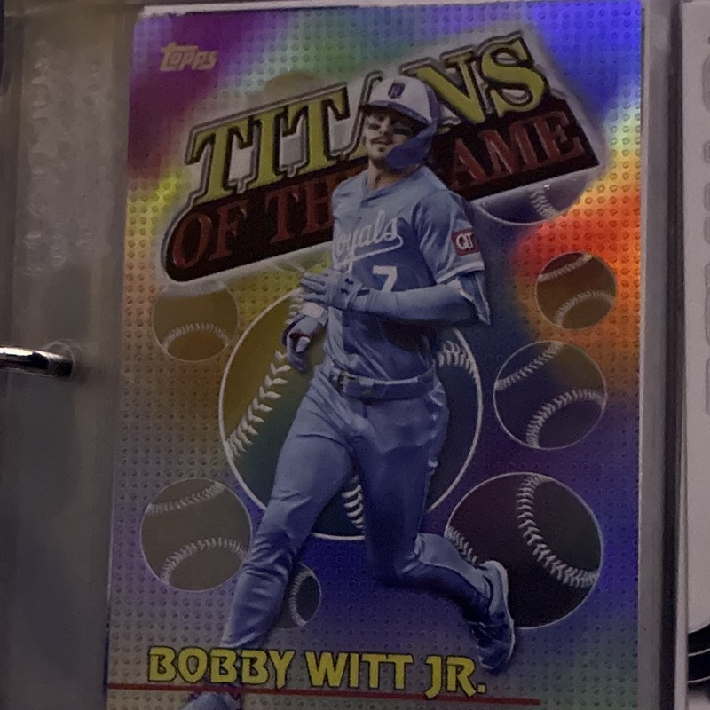 Topps Titans of the Game Bobby Witt Jr. TOG-18 Kansas City Royals Insert