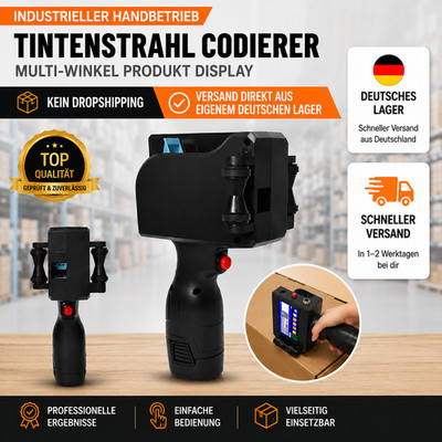 Handheld Inkjet Printer Datum Wörter QR Barcode Machine Tintenstrahldrucker DIY