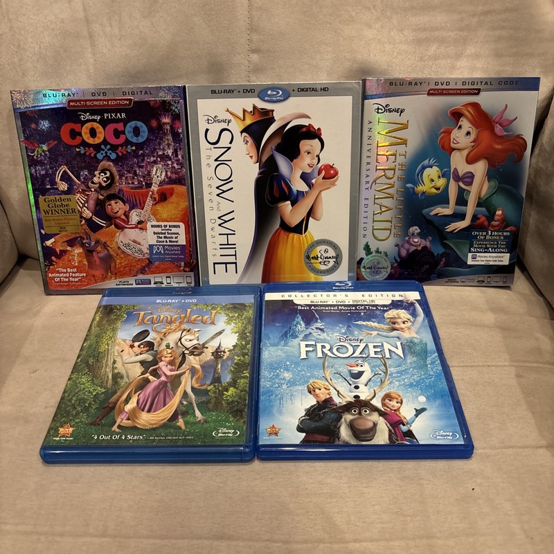 Blue Ray Disney  Movie Lot Of 5 Movies