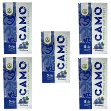 Camo Wraps Natural Leaf Wraps - Blueberry - 5 Packs (25 total wraps)