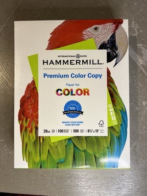 Hammermill Premium Color Copy 28lb Paper 8.5x11 500 Sheets 100 Bright New