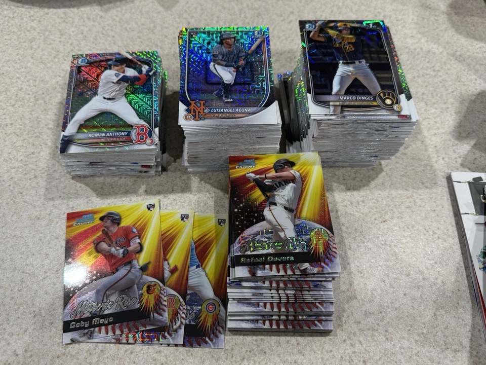 (225+) ¡Lote de béisbol cromado Bowman 2025! RC, insertos, ¡más! 🔥 SIN VETERINARIOS Foto 2 de 2