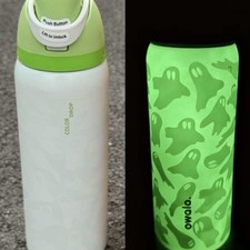 Owala FreeSip 32oz Halloween Ghost Glow-in-the-Dark Insulated Water Bottle