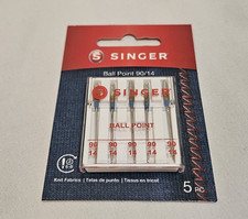 SINGER Ball Point Machine Needles-Sz 14/90 5/Pkg - 4746
