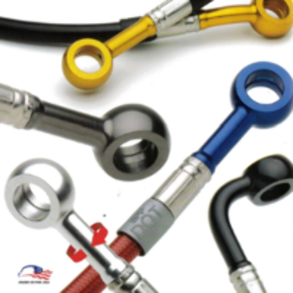 Spiegler Brake Lines:3 Front+Rear for Honda CBR 1000 RR 2006-07 Prem Kit - Image 2 of 4