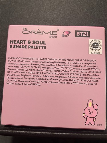 The CREME SHOP BT21/BTS 9 Eyeshadow Palette COMPLETE Set, - Picture 3 of 13