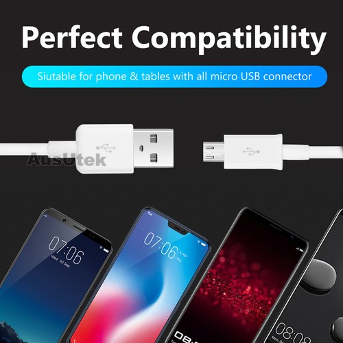Long 3M Micro USB Data Charger Cable For Samsung Galaxy Note Edge S7 S6 S5 S4 - Picture 2 of 5