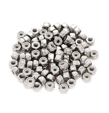 100pcs 1024 Nylock Self Lock Nuts Nylon Inserted 304 Stainless Steel