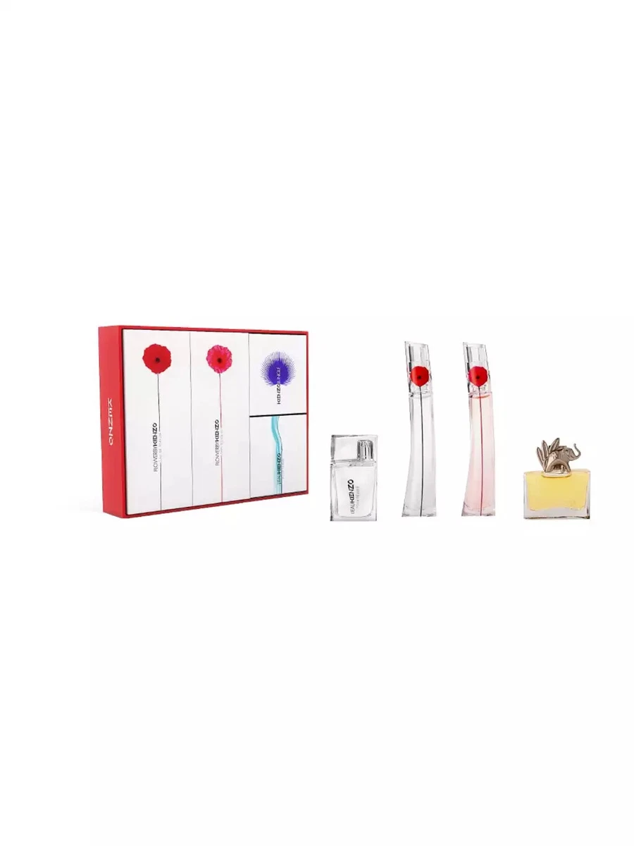 KENZO 4 PSC MINI SET WITH JEU D AMOUR FLOWER IN THE AIR FLOWER