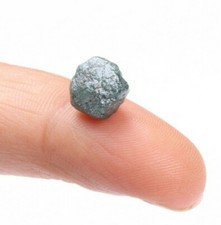 4.17 cts Natural Sparkling Blue Diamond, Raw Rough Loose Diamond 7.89mm Z73