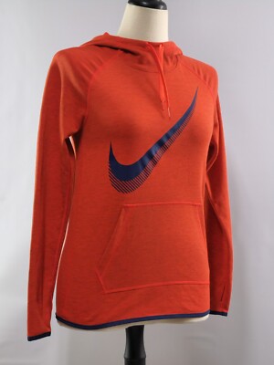 Nike Logo Womens Lightweight Dry Pullover Training Hoodie, Size