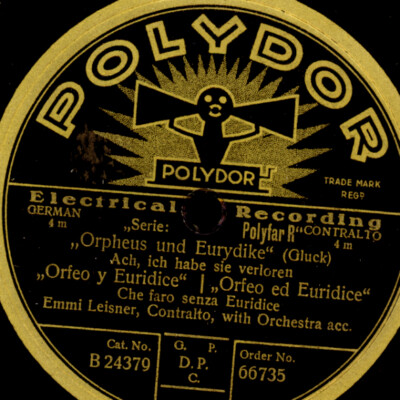 EMMI LEISNER -CONTRALTO- ''Orpheus & Eurydike'' Ach ich habe sie verloren   G3966