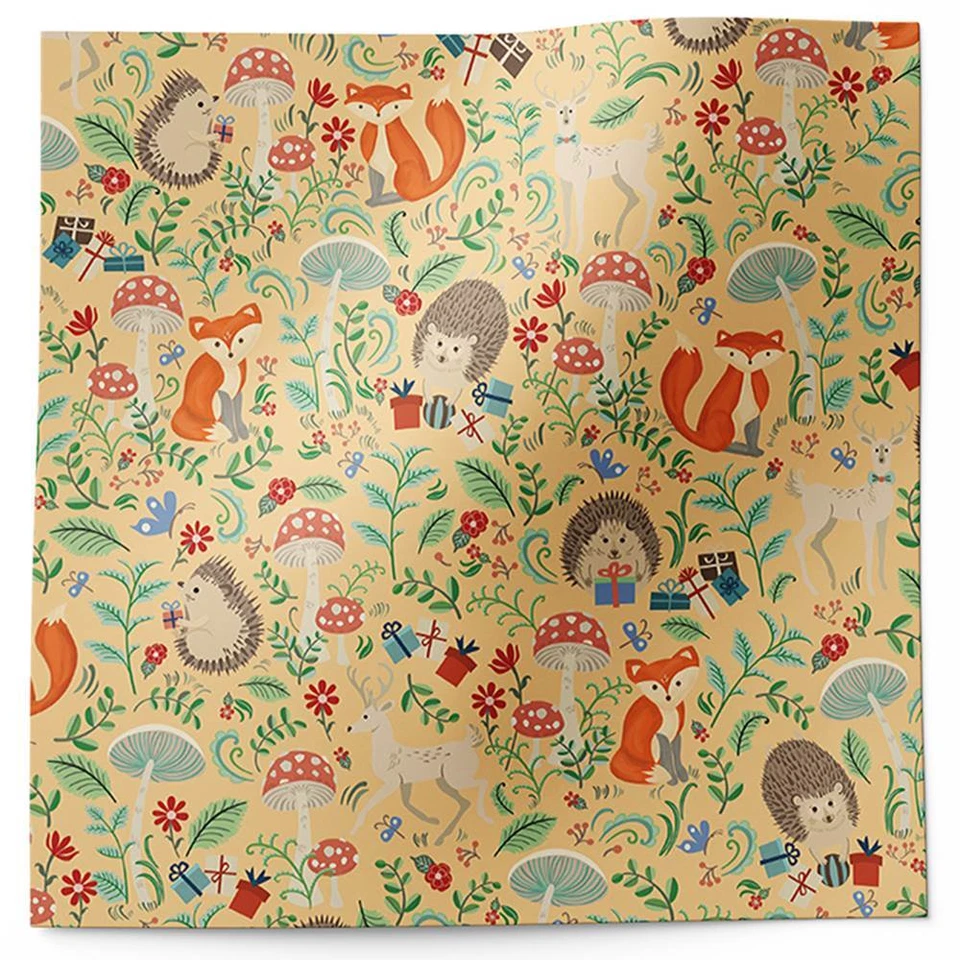 Hojas de papel de seda con diseño KRAFTY FOX elige el tamaño y la cantidad del paquete Foto 2 de 4