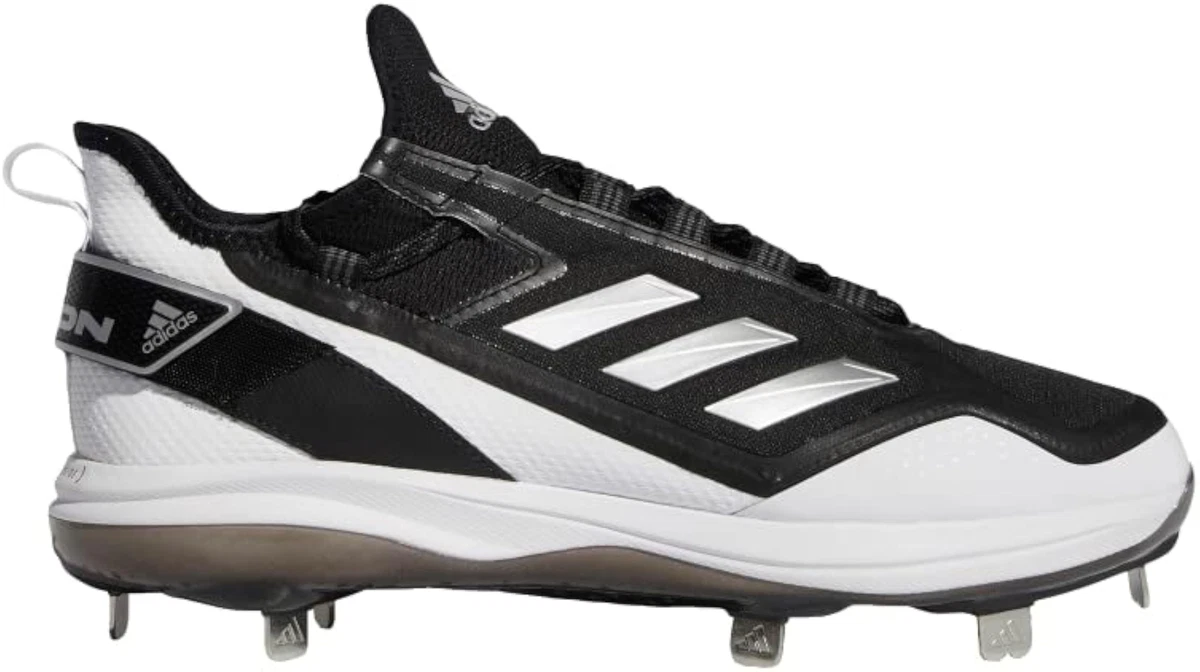 adidas Mens Icon 7 Boost Baseball Cleats 7 Core Black/Silver 