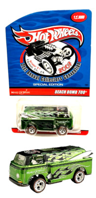 HOT WHEELS RLC VW T2 REDLINE BEACH BOMB TOO ''MAKE A WISH'' 2007 - 1 of only 3000