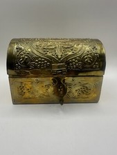 Vintage brass ornate chest