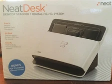 Neat Desk Pass-Through Scanner White Home Office Edition
