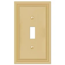 Brass 1-Gang Toggle Wall Plate (1-Pack)