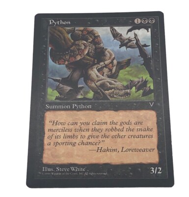 Magic The Gathering Python Summon Python Visions Creature Common