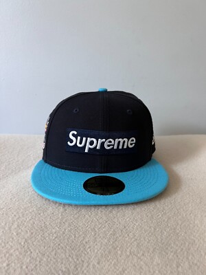 Supreme x New Era Spring Training Box Log Fitted Hat - Size 7 5/8