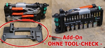 Knipex Add-On für das Wera Tool-Check PLUS | Cobra + Zangenschlüssel Halterung