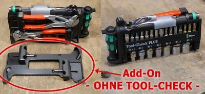 MARKENLOS Knipex Add-On für das Wera Tool-Check PLUS | Cobra + Zangenschlüssel Halterung