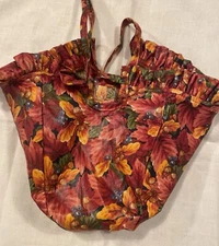 Longaberger  Fabric Liner 1997 Pumpkin Fall Foliage OTE #2634476 READ