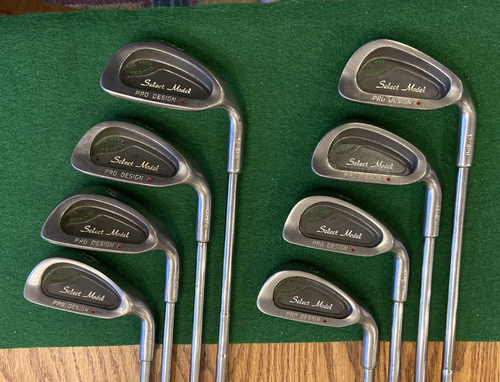 Select Model Pro Design Red Dot Iron Set 3-9+W ⛳RH Steel Shafts Stiff Flex - Picture 4 of 19