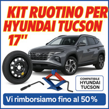 Set Platzsparend Notrad Hyundai Tucson Ab 17 " + Cric Genehmigt 5 Löcher Schwarz
