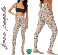 Free People Intimately Layered In Lace Leggings In Chamoix Combo Size Small NWT