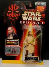 Star Wars Episode 1 The Phantom Menace QUI GON JINN with CommTech Chip