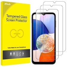 JETech Screen Protector for Samsung Galaxy A14 4G/5G 6.6-Inch, 3-Pack