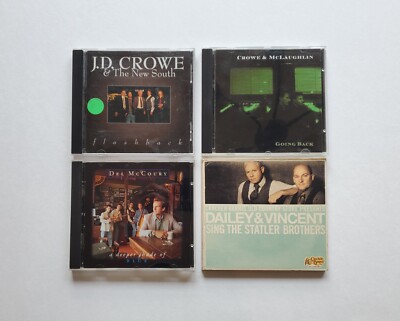 Bluegrass 4x CD Lot J.D. Crowe Del McCoury Dailey & VIncent Sing Statler Bros