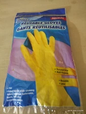 Large Cleaning Gloves,Disposable Dishwashing Rubber Latex Reusable Scrub Buddie
