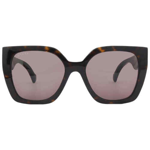 Gucci Brown Cat Eye Ladies Sunglasses GG1300S 002 55 GG1300S 002 55 - Afbeelding 1 van 5
