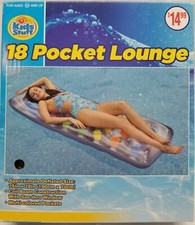 Pool Float - 18 Pocket Lounge - 75" x 28" - NIB