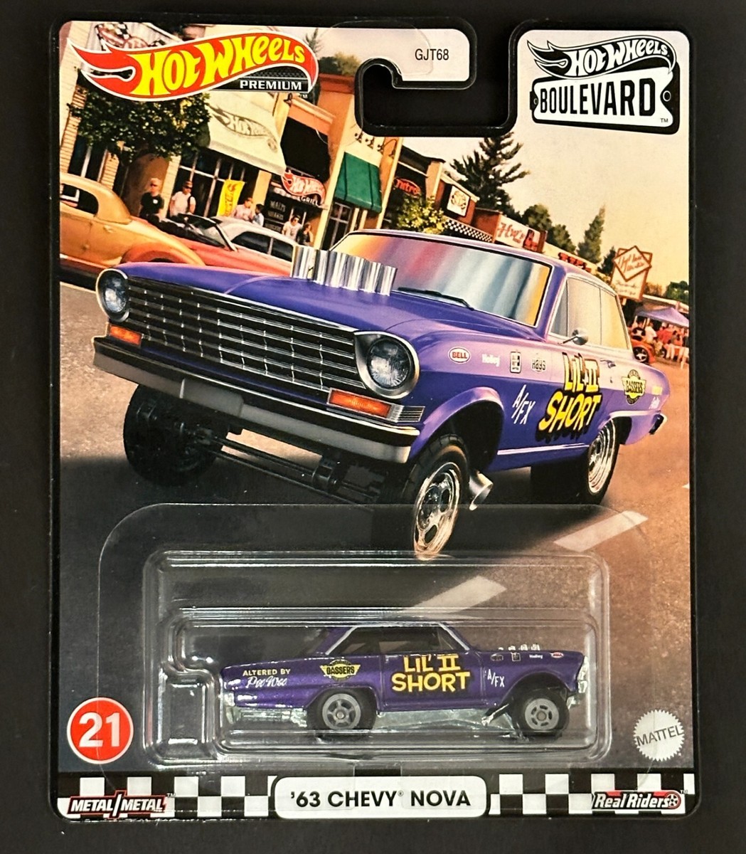 Hot Wheels Boulevard # 21, '63 Chevy Nova Lil' II Short , Free