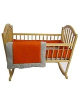 Babykidsbargains Suede Susie Cradle Bedding, Orange, 18" x 36