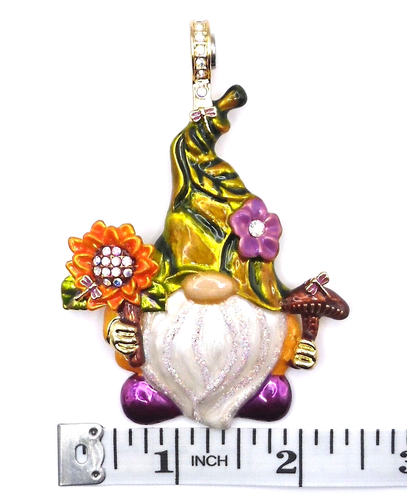 Kirks Folly Autumn Sunflower Gnome Magnetic Enhancer Goldtone - Picture 3 of 4