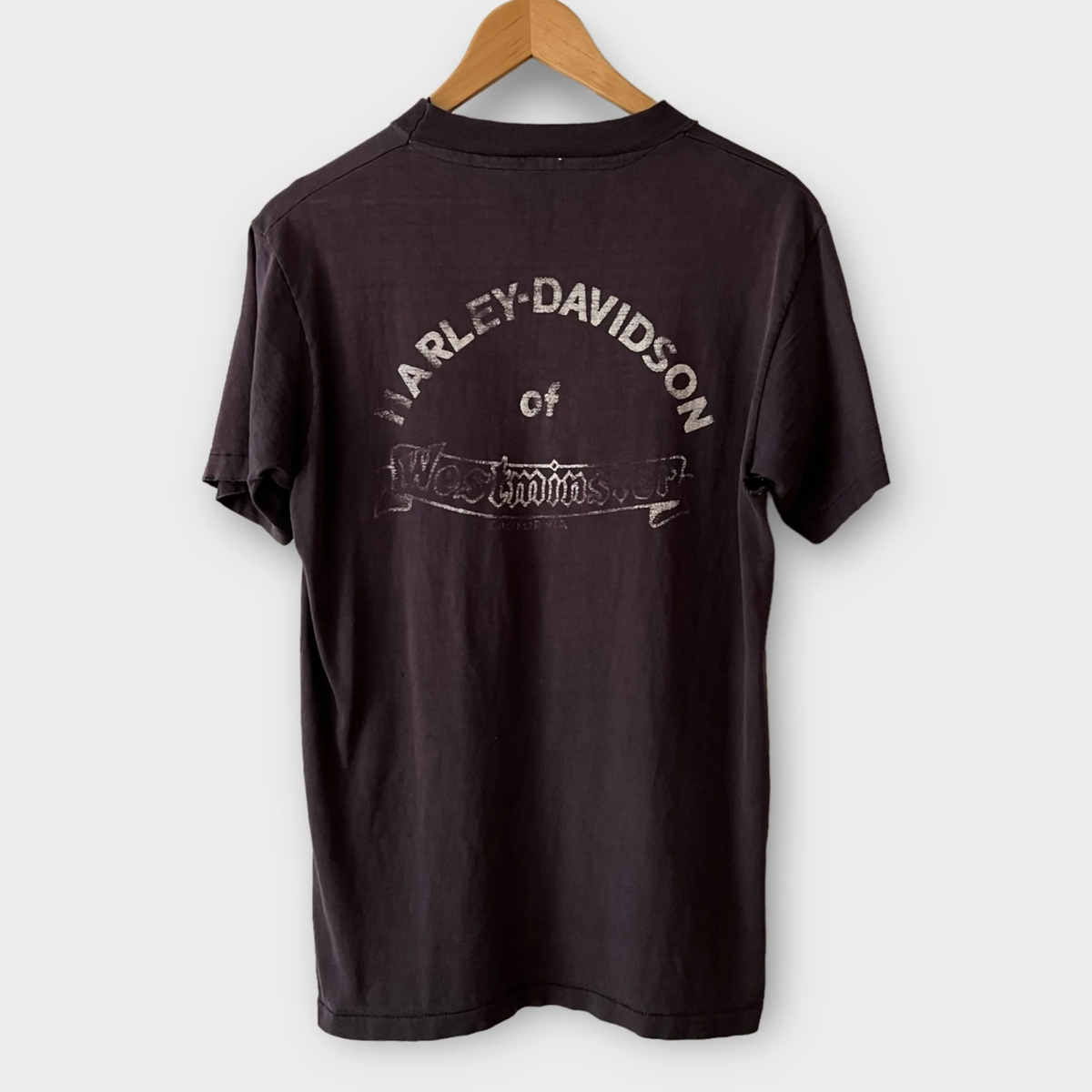 1970s Harley Davidson Motorcycle Westminister, CA Vintage Tee
