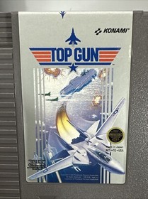 Top Gun Nintendo Entertainment System 1987 NES Complete In Box Konami Maverick