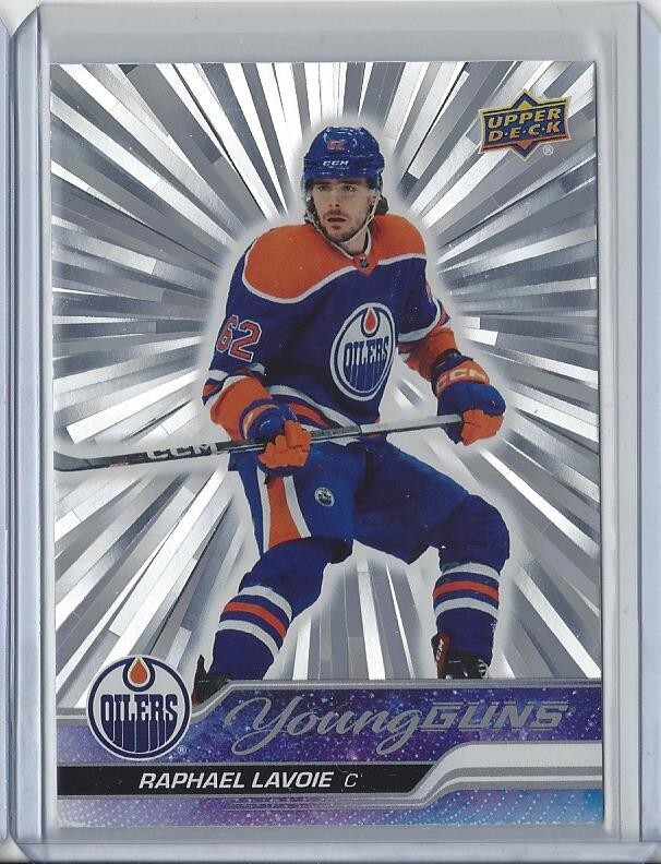 2023-24 Upper Deck Series 2 Young Guns Outburst Raphael Lavoie #499 Rookie RC