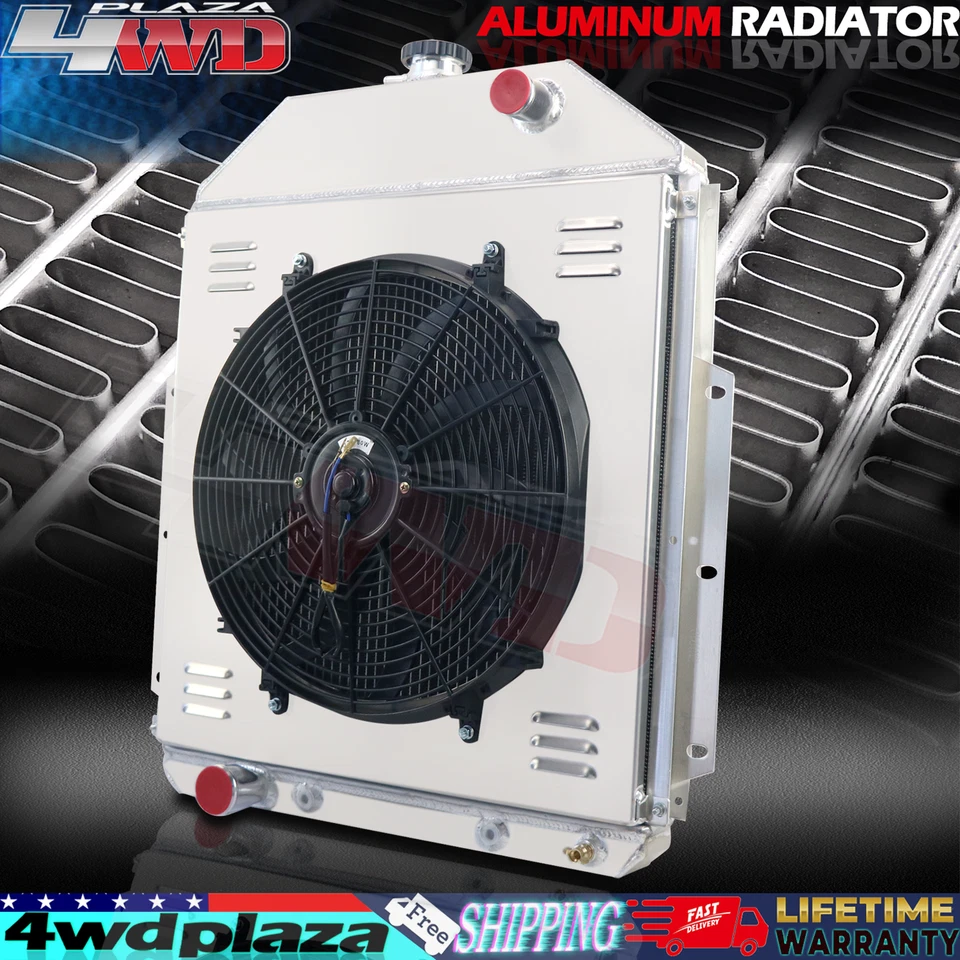 3 Row Radiator Shroud Fan For 1942-1952 1949 Ford F1 F2 F3 F4 Ford Engine — 第 4/4 张图片