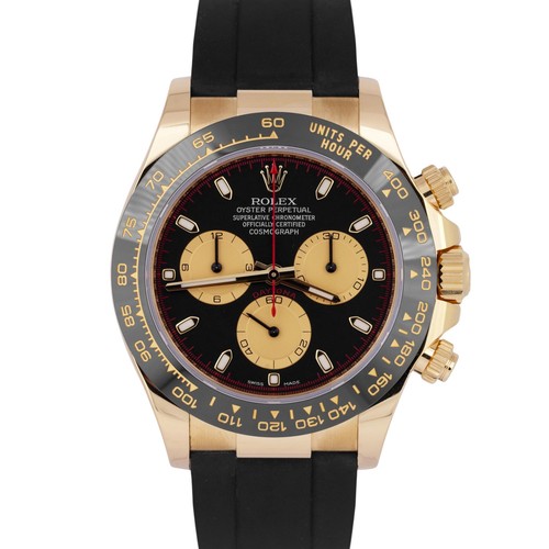 MINT PAPERS Rolex Daytona 18K Gold Paul Newman Oysterflex 116518 LN Watch BOX